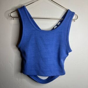 Roxy Vibrant Blue Crop Top tank like new